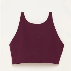 girlfriend collective Plum Topanga Bra size L